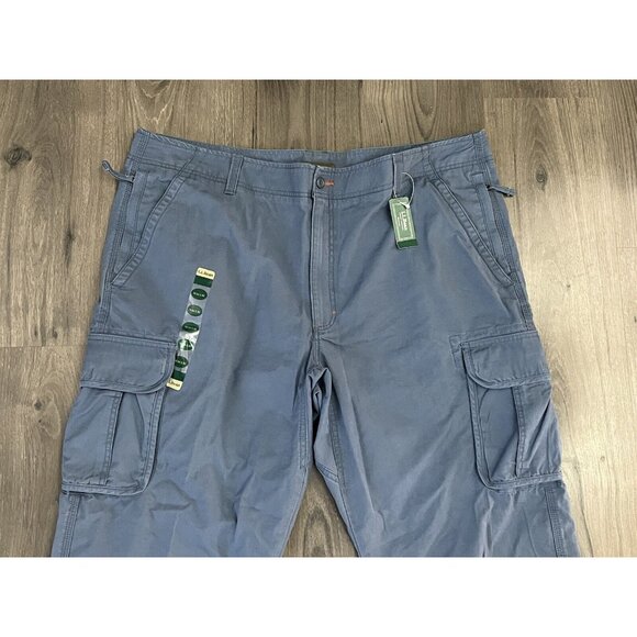 LL Bean Allagash Cargo Pants 30X29 Men's Natural Fit Asphalt color NWT - Picture 2 of 8